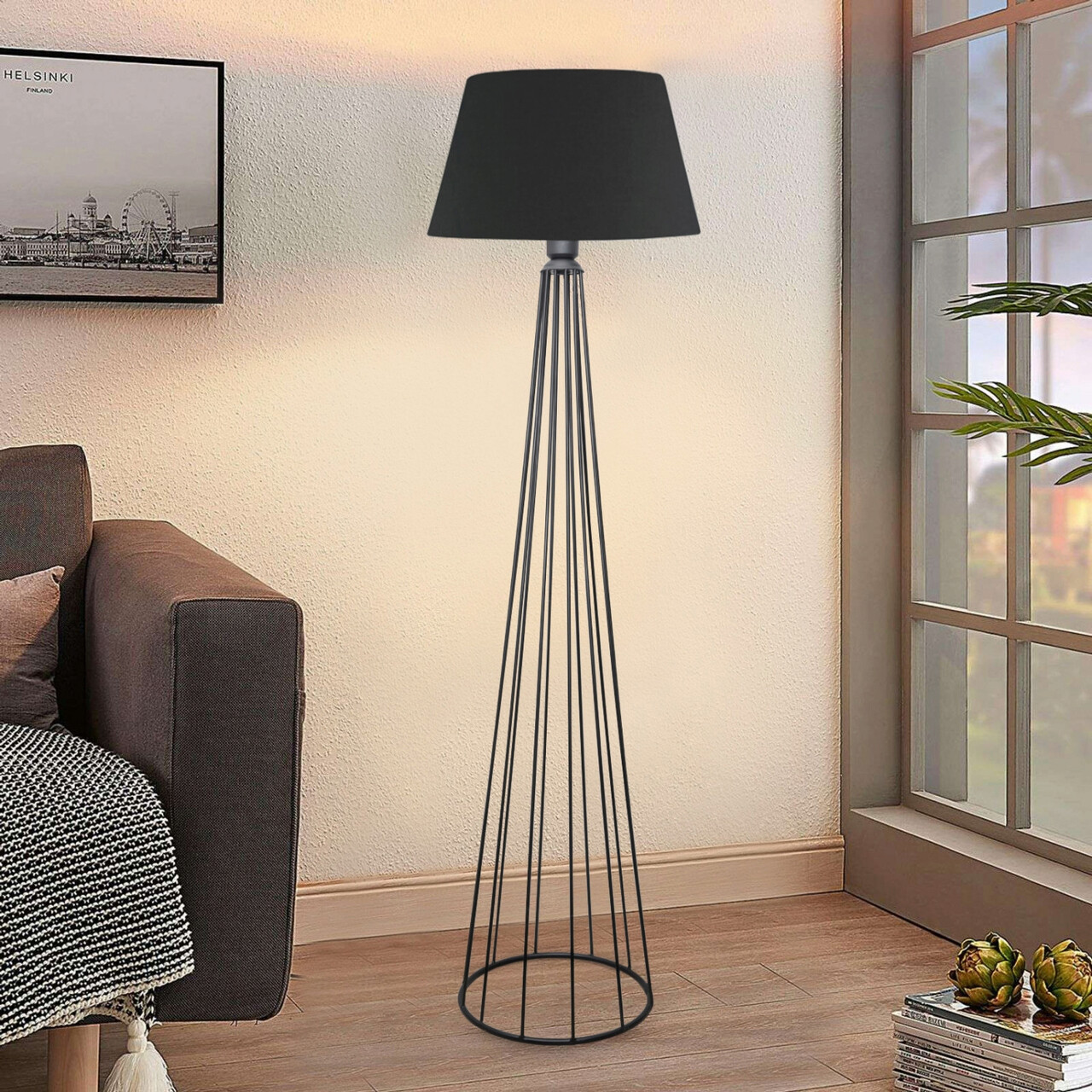 Lampadar, Opviq, 780SGN2619, Negru - imagine 4